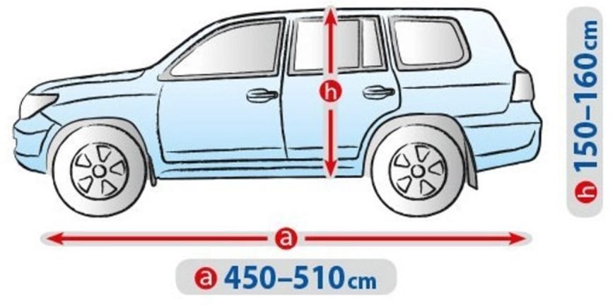 Тент чохол на автомобіль Джип, Минивен 510х195х160 см (XL) BASIC GARAGE KEGEL 5-3969-241-3021 5-3969-241-3021 фото
