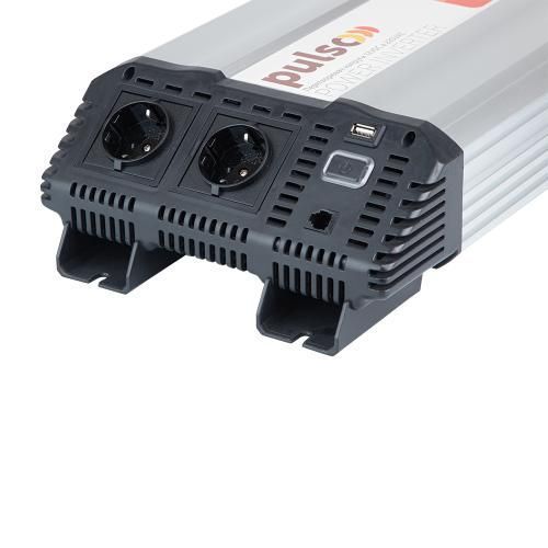 Перетворювач напруги 12V-220V 1500W Pulso ISU-1500 LCD USB-5VDC2.0A синусоїдна хвиля ISU-1500 фото