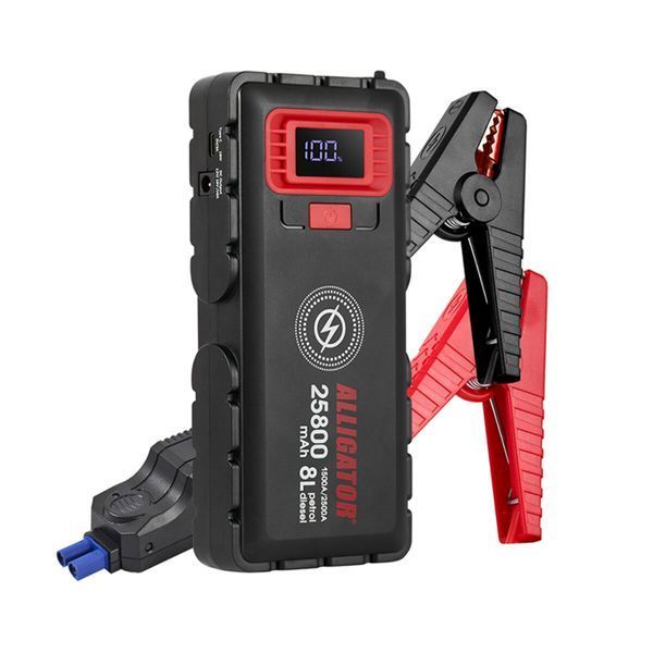 Пусковое устройство Alligator Jump Starter JS848 1500A/2500A 25800mAh со Smart-клемами и беспроводной зарядкой JS848 фото