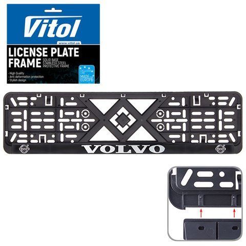 Автомобiльна рамка пiд номер з рельєфним написом VOLVO Vitol PH-VLV PH-VLV фото