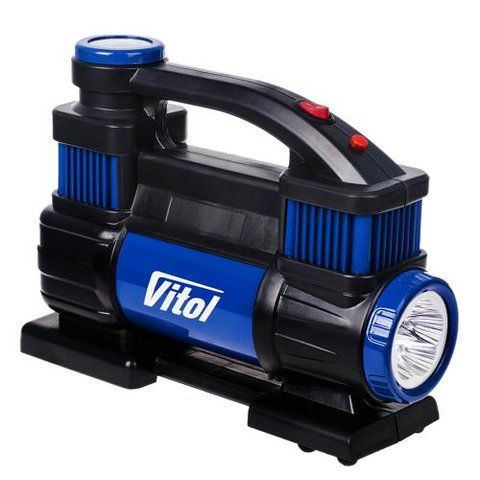 Компресор автомобільний двопоршневий 90л/хв ViTOL K-70 K-70 фото