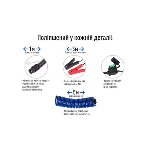 Компресор автомобільний двопоршневий 90л/хв ViTOL K-70 K-70 фото