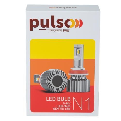 Лампи LED Pulso N1-H8-H9-H11-H16 9-16V 70W 8500Lm 6500K N1-H8-H9-H11-H16 фото