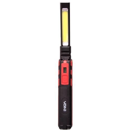 Переносна лампа VOIN VL-107 5W-COB+3W XPE АКБ 2000mAh, магніт, інд. заряда VL-107 фото