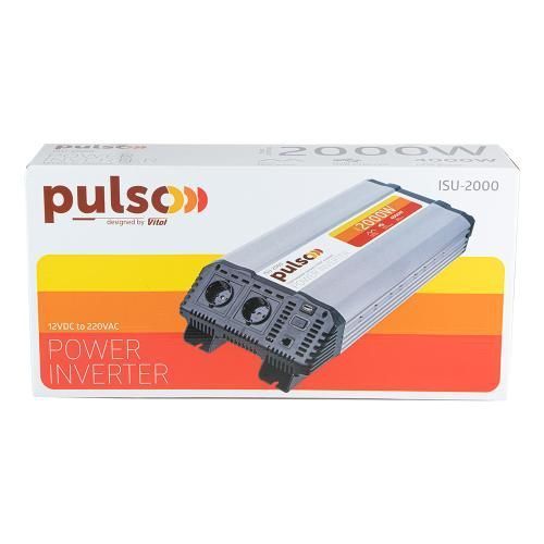 Преобразователь напряжения 12V-220V 2000W Pulso ISU-2000 LCD USB-5VDC2.0A синусоидальная волна ISU-2000 фото