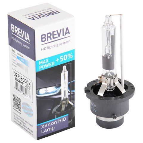 Ксеноновая лампа Brevia D2R +50%, 6000K, 85V, 35W PK32d-3, 1шт 85226MP фото