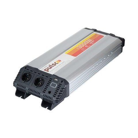 Перетворювач напруги 12V-220V 3000W Pulso ISU-3000 LCD USB-5VDC2.0A синусоїдна хвиля ISU-3000 фото