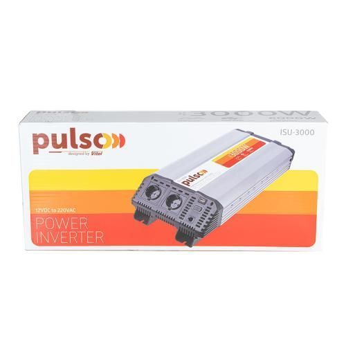 Перетворювач напруги 12V-220V 3000W Pulso ISU-3000 LCD USB-5VDC2.0A синусоїдна хвиля ISU-3000 фото
