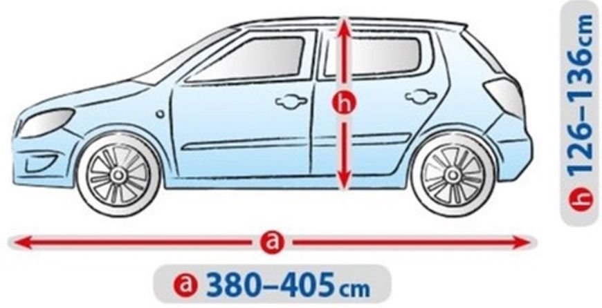 Тент на автомобіль Хетчбек 405х148x136 см KEGEL Basic Garage Hatchback M2 5-3955-241-3021 5-3955-241-3021 фото