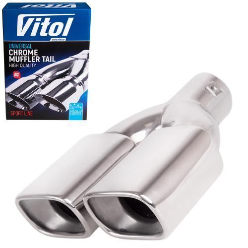 Насадка на глушник Vitol НГ-0352 d 64 мм з нержавійки НГ-0352 фото