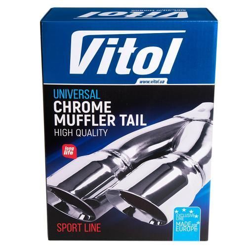 Насадка на глушник Vitol НГ-0352 d 64 мм з нержавійки НГ-0352 фото