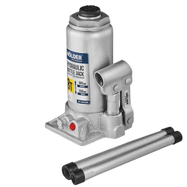 Домкрат гидравлический бутылочный 8т 200-385мм Molder MA29080 MA29080 фото