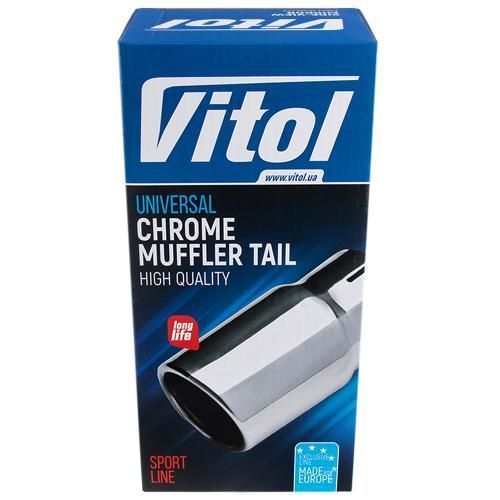 Насадка на глушник Vitol НГ-1015 d 60 мм з нержавійки НГ-1015 фото