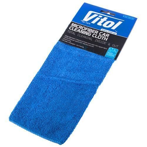 Салфетка микрофибра Vitol VSC3030 универсальная 30х30см синяя &ndash; 10 шт VSC3030 - 10 фото