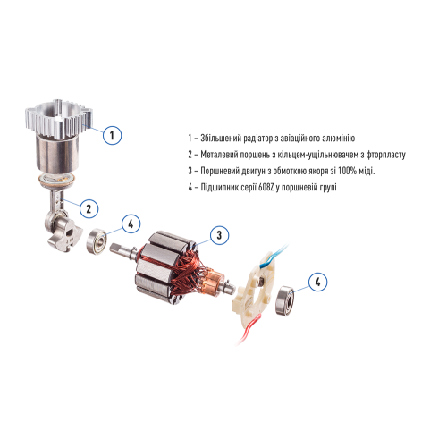 Компресор автомобільний 300Вт 50 л/хв Vitol K-55 K-55 фото