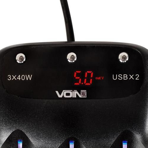 Розгалужувач подовжувач прикурювача з вольтметром 3 виходи та USB VOIN SC-3003 SC-3003 фото