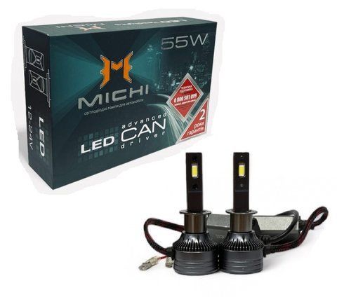 Світлодіодні LED лампи 12-24V 55W MICHI MI LED Can H1 5500K MI LED Can H1 55W фото