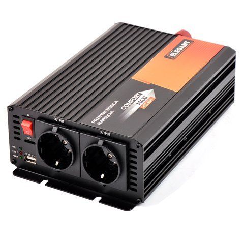 Перетворювач напруги (інвертор) 12V-220V 1000W Elegant 101 401 El 101 401 фото