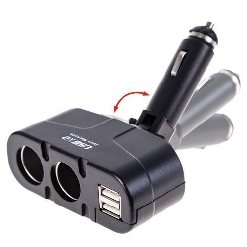 Подовжувач прикурювача 2 виходи та 2USB VOIN WF-0668 WF-0668 фото Подовжувач прикурювача 2 виходи та 2USB VOIN WF-0668 WF-0668 фото