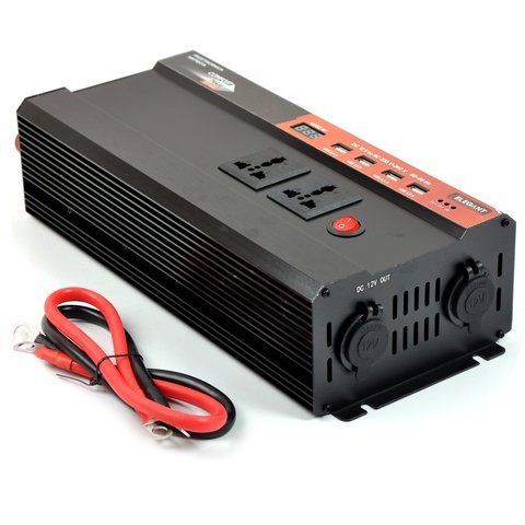 Перетворювач напруги (інвертор) 12V-220V 2000W Elegant 101 402 El 101 402 фото