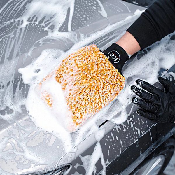 Губка-перчатка из микрофибры для ручной мойки автомобиля K2 Wash Mitt 8309 фото