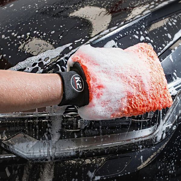 Губка-перчатка из микрофибры для ручной мойки автомобиля K2 Wash Mitt 8309 фото