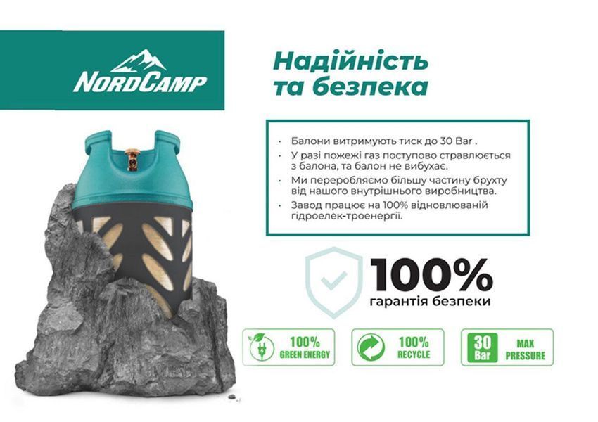 Композитний газовий балон 24.5 л Nord Camp NC20250  NC20250 фото