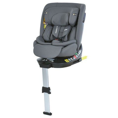Автокрісло ME 1189 i-HOLD+ Shadow Gray (1шт) дитяче, i-SIZE R129, фаза 1,2 (зріст дит.40-150см), опорна нога, isofix, поворот 360?, сірий ME 1189 i-HOLD+ Shadow Gray фото