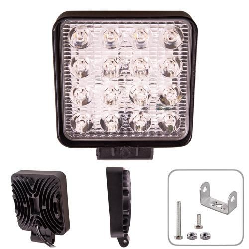 Фара світлодіодна 110х110х72мм 10-30V 48W 6000K Pulso WLP-48328 WLP-48328 фото
