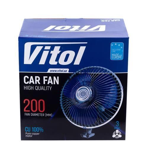 Вентилятор металевий 8" 24V Vitol HF-305-24 HF-305-24 фото