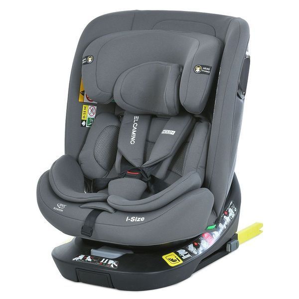Автокресло ME 1189 i-HOLD+ Shadow Gray детское, i-SIZE R129, фаза 1,2 (рост дет.40-150см), опорная нога, isofix, поворот 360?, серый ME 1189 i-HOLD+ Shadow Gray фото