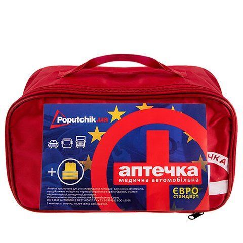 Аптечка автомобiльна АМА-1 до 9 осіб Євростандарт Poputchik 02-024-М 02-024-М фото