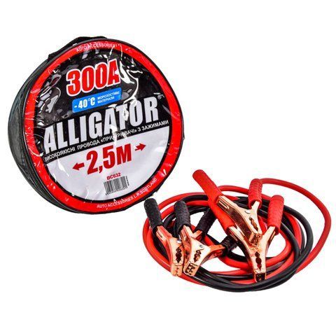 Провода пусковые, прикуриватели 300А 2,5м Alligator BC632 BC632 фото