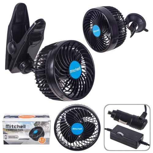 Вентилятор 4.5" 12V 4W плавне регулювання швидкості Mitchell HX-T701E HX-T701E фото Вентилятор 4.5" 12V 4W плавне регулювання швидкості Mitchell HX-T701E HX-T701E фото