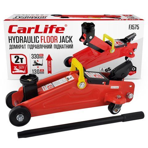 Домкрат підкатний 2т 130-330 мм CarLife FJ575 FJ575 фото
