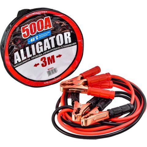 Провода пусковые, прикуриватели 500А 3м Alligator BC651 BC651 фото