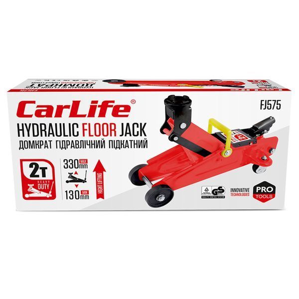 Домкрат підкатний 2т 130-330 мм CarLife FJ575 FJ575 фото
