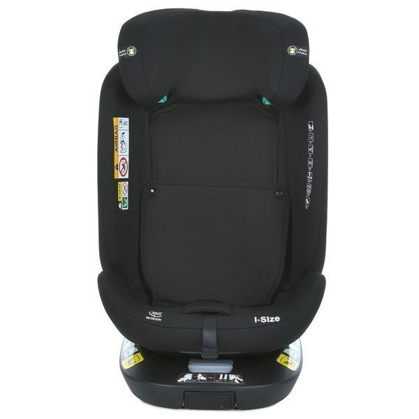 Автокресло ME 1189 i-HOLD+ Black детское, i-SIZE R129, фаза 1,2 (рост дет.40-150см), опорная нога, isofix, поворот 360, черный ME 1189 i-HOLD+ Black фото
