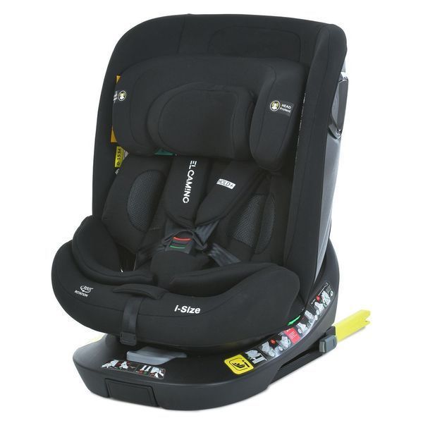 Автокресло ME 1189 i-HOLD+ Black детское, i-SIZE R129, фаза 1,2 (рост дет.40-150см), опорная нога, isofix, поворот 360, черный ME 1189 i-HOLD+ Black фото