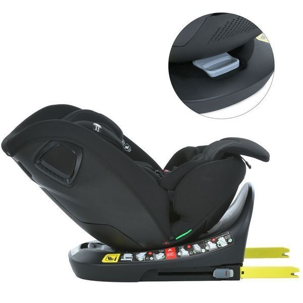 Автокресло ME 1189 i-HOLD+ Black детское, i-SIZE R129, фаза 1,2 (рост дет.40-150см), опорная нога, isofix, поворот 360, черный ME 1189 i-HOLD+ Black фото
