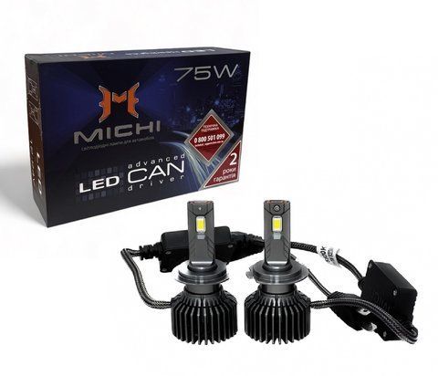 Светодиодные LED лампы 12-24V 75W MICHI MI LED Can H7 5500K MI LED Can H7 75W фото