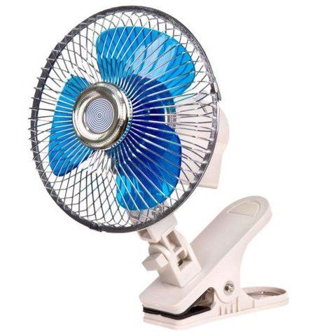 Вентилятор 6" 12В Vitol HF-307C кут повороту 120 гадусів на кліпсі HF-307C фото