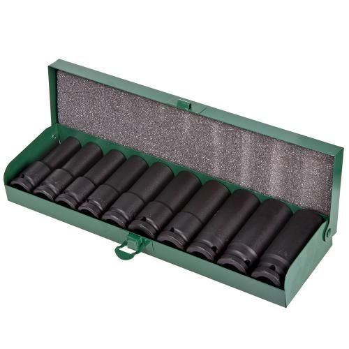Набор ударных торцевых головок глубоких 10 предметов 1/2" HANS 84610М 84610М фото