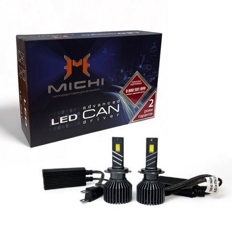 Светодиодные LED лампы 12-24V 110 W MICHI MI LED Can H7 5500K MI LED Can H7 110 W фото