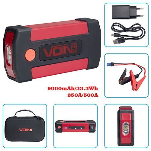 Пуско-зарядний пристрій 12V VOIN JS-500 9000mAh START-250A JS-50 фото