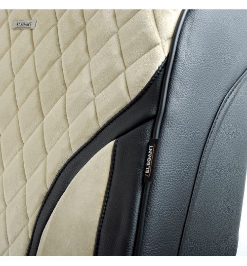 Чехлы на передние сиденья алькантара 3D TORINO Бежевые Elegant 700 224 El 700 224 фото